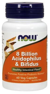 Now Foods 8 Billion Acidophilus & Bifidus 60 капсул