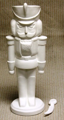 Ceramic Bisque Soldier Nutcracker with Sword Gare 961 U-Paint Ready To Paint