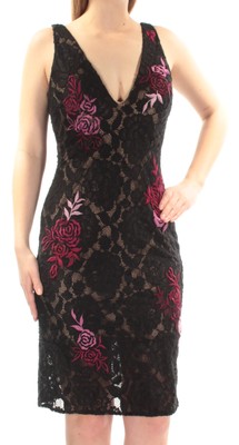 

Женское черное коктейльное платье до колен BETSY - ADAM без рукавов, Черный