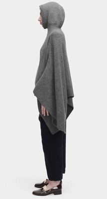 Pre-owned Rachel Comey Ayre Poncho In Grey - Size Xs In Gray
