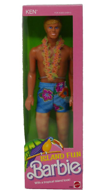 Mattel 1987 Barbie Island Fun Ken NRFB