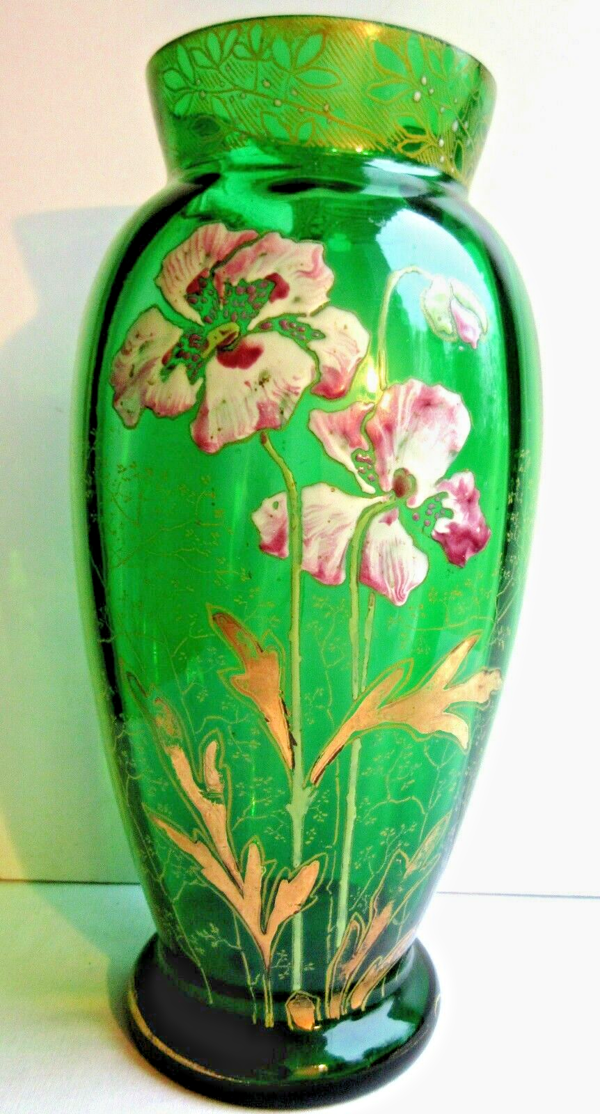 Lot De 3 Leurres Vintage En Métal émaillé - Patine Verte, Décoration Florale Artisanale, Occasion