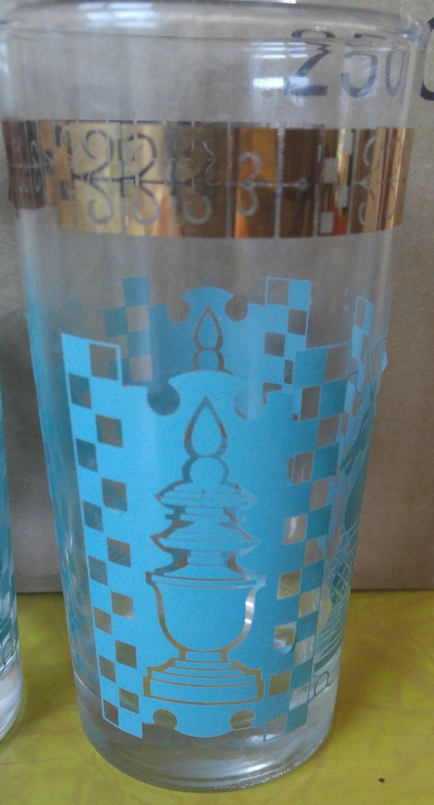 8 Very rare chess men drinking glasses knight and bishop