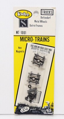 Kadee Micro Trains MT-1001, Bettendorf Freight Trucks Non-Magnetic, N Scale