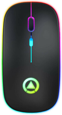 REQUIN Rechargeable Wireless Mouse ,3 Modes: BT3.0+BT 5.0 + 2.4GHZ 3 DPI up1600