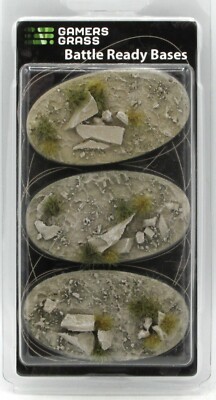 Gamers Grass GGB-ASO75 Arid Steppe Bases Oval 75mm [x3] (Battle Ready Bases)