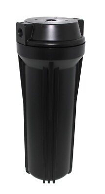 10'' SL Flat Cap Housing NSF Black Cap/Black Sump 1/2'' No Pressure Relief
