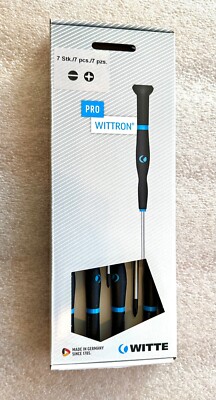 Witte Pro Wittron Insulated 7 Piece Slotted & Phillips Screwdriver Set - Germany