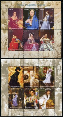 Mozambique French Painters Sheets - Degas, Renoir, Ingres, Tissot Scott 1729-32