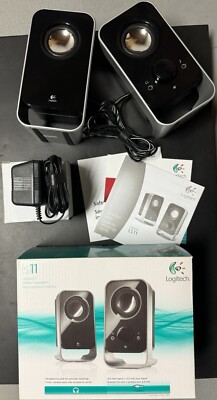 Logitech LS11 S-00035 3.5mm Desktop PC Computer Stereo Speakers