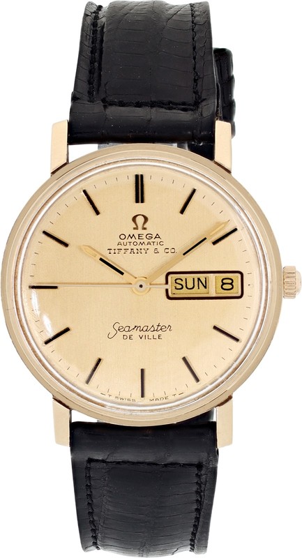 Omega Seamaster C6865 14k Yellow Gold 35mm auto watch