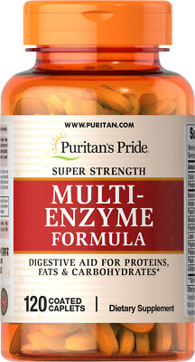 Суперпрочный мультифермент Puritans Pride - 120 капсул