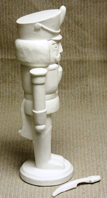 Ceramic Bisque Soldier Nutcracker with Sword Gare 961 U-Paint Ready To Paint