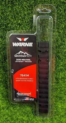 Warne Browning X-Bolt Zero MOA Rail, Lightweight, Precision, Matte Black - 7641M