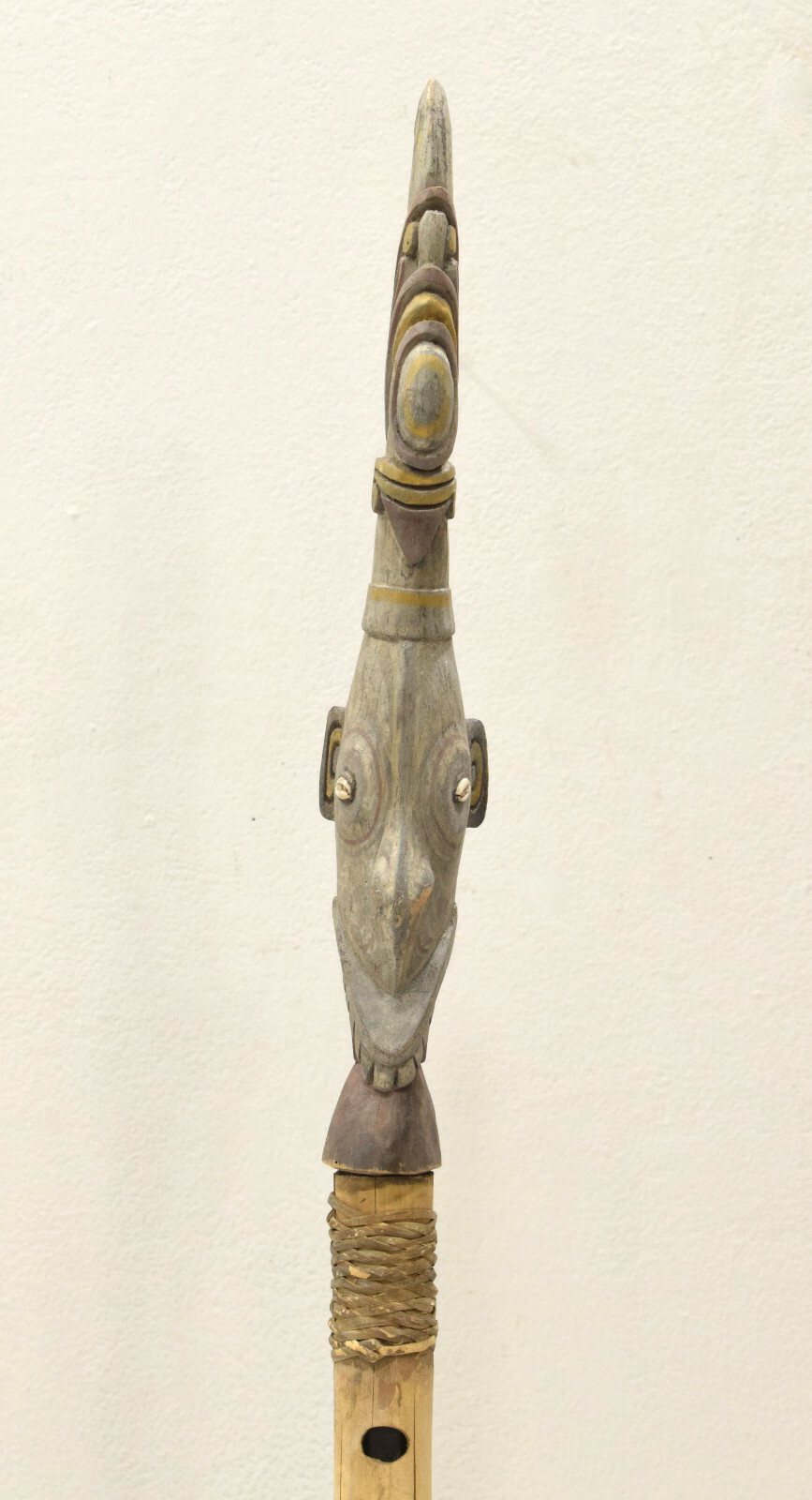パプアニューギニア　フルート Papua New Guinea Bamboo Wood Head Flute Stopper | eBay