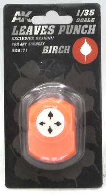 AK Interactive AK9171 Leaves Punch Birch (1/35) Foliage Scenery Leaf Cutter Tool