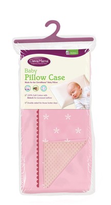 Clevamama Replacement Baby Pillow Case (Pink)