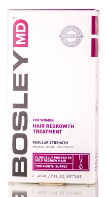 Bosley MD Hair Regrowth treatment For Women 2 M Supply Exp 03/24 .