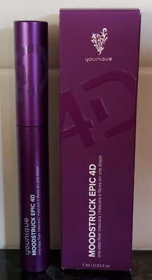 YOUNIQUE NEW MOODSTRUCK EPIC 4D ONE-STEP FIBER LASH MASCARA BLACK Authentic. 
