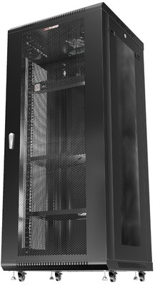 27U Server Rack Cabinet VENTED Door PDU FAN Shelves (24''w x24''d x51''h)
