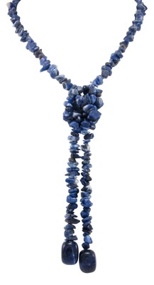 Santo Domingo Kewa Pueblo Native American Sodalite Necklace by Pauline Bird SKU2