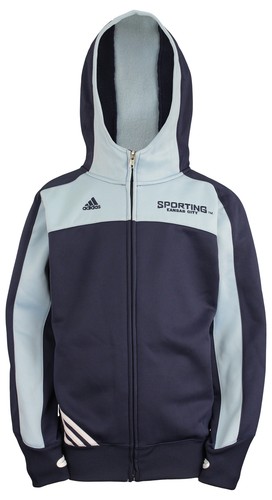 Adidas MLS Youth Girls (7-16) Толстовка Sporting Kansas City с молнией во всю длину
