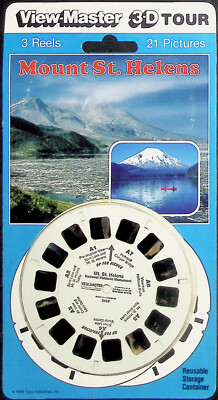 Mount St. Helens Washington Volcano 3d View-Master 3 Reel Packet SEALED