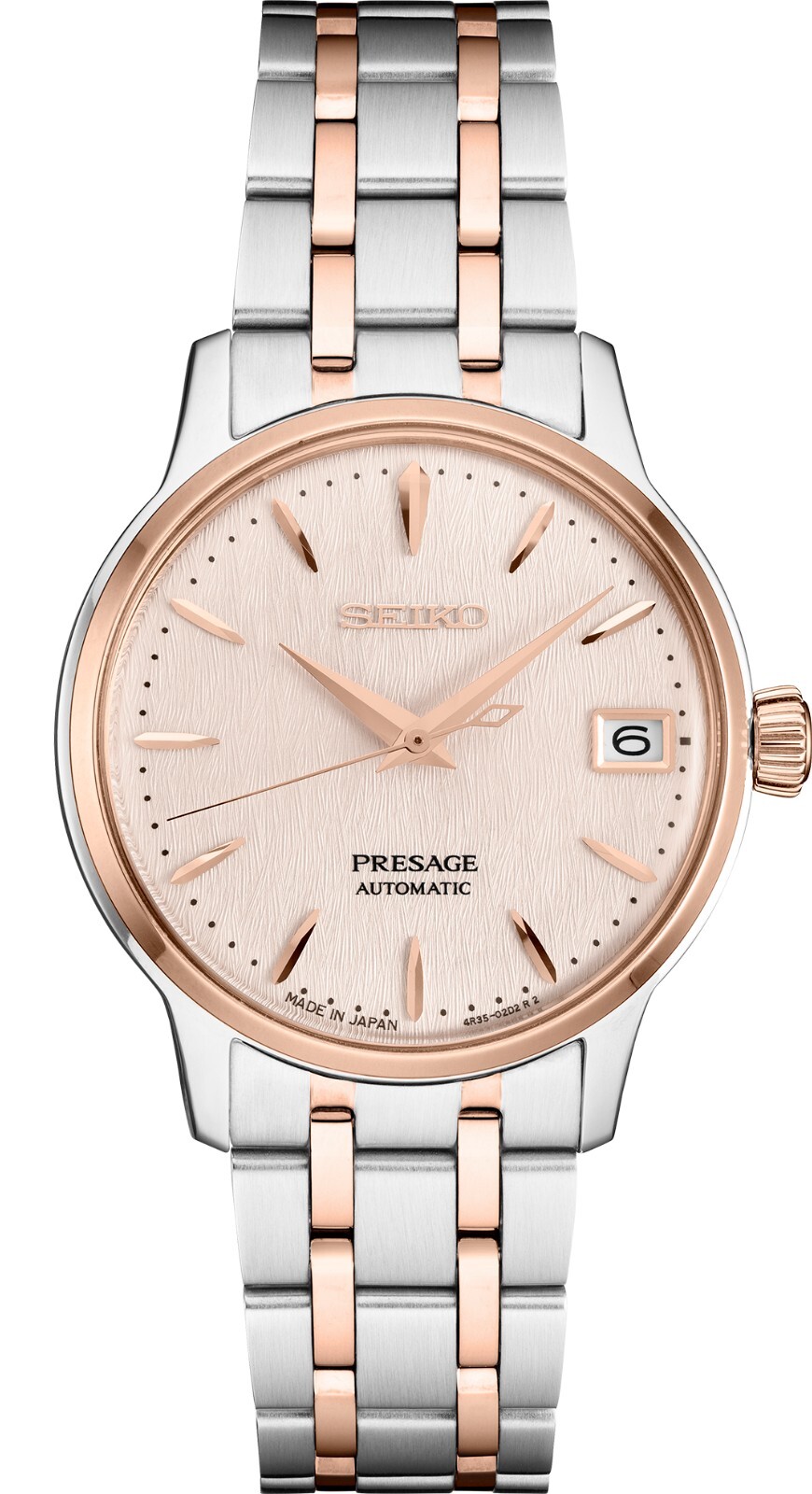 Pre-owned Seiko Presage Cocktail Time Srpf54 34mm Two-tone Women's Automatic Watch