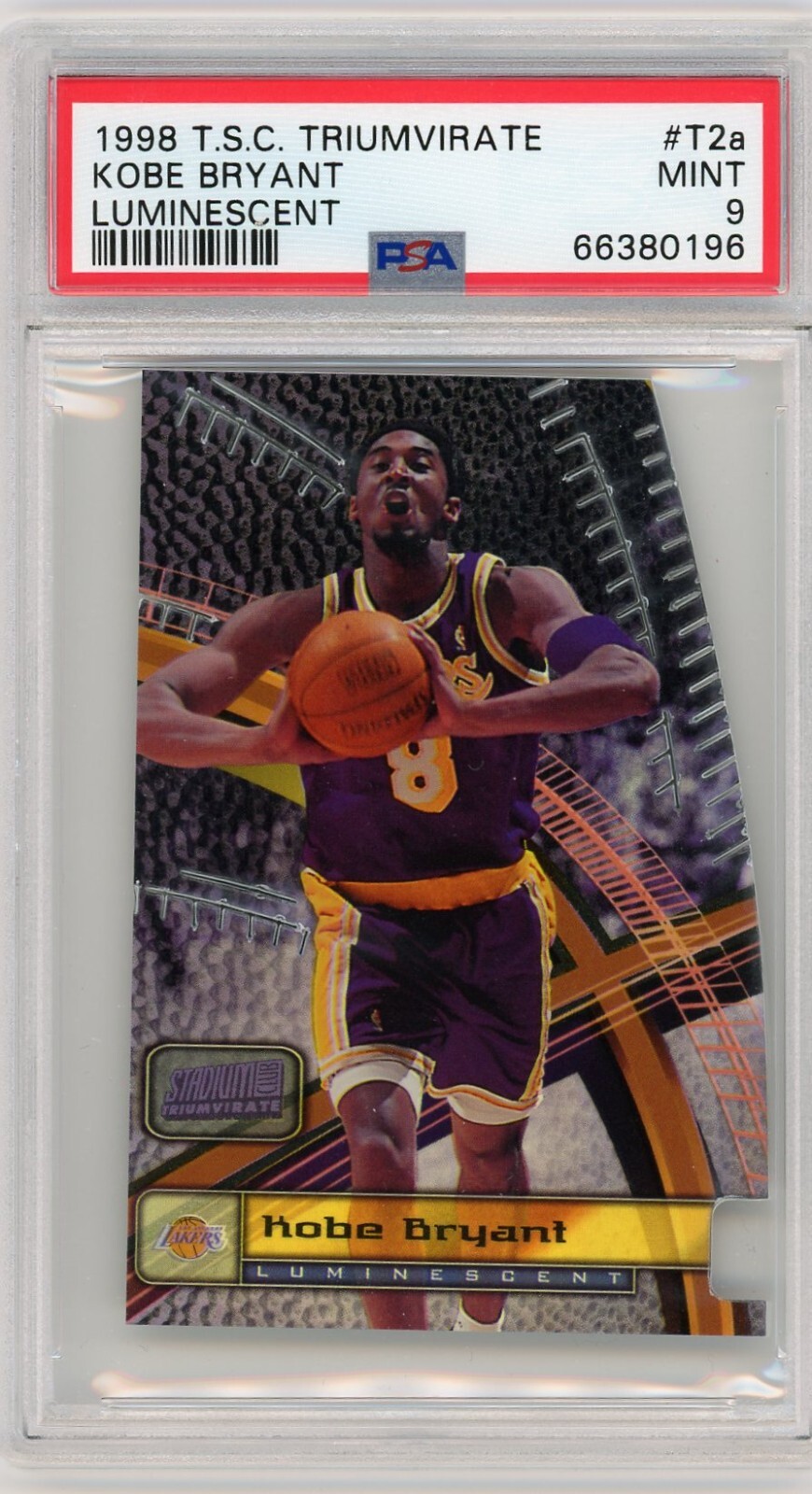 その他 PSA 10 - Kobe Bryant - 1999 Stadium Club 1998-99 Stadium Club KOBE BRYANT Triumvirate Luminescent