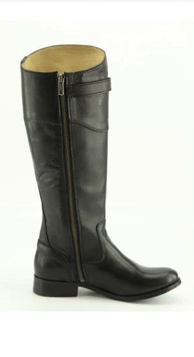 Pre-owned Frye Womens Molly Button Tall Black Smooth Vintage Leather Boot 9.5m Brand