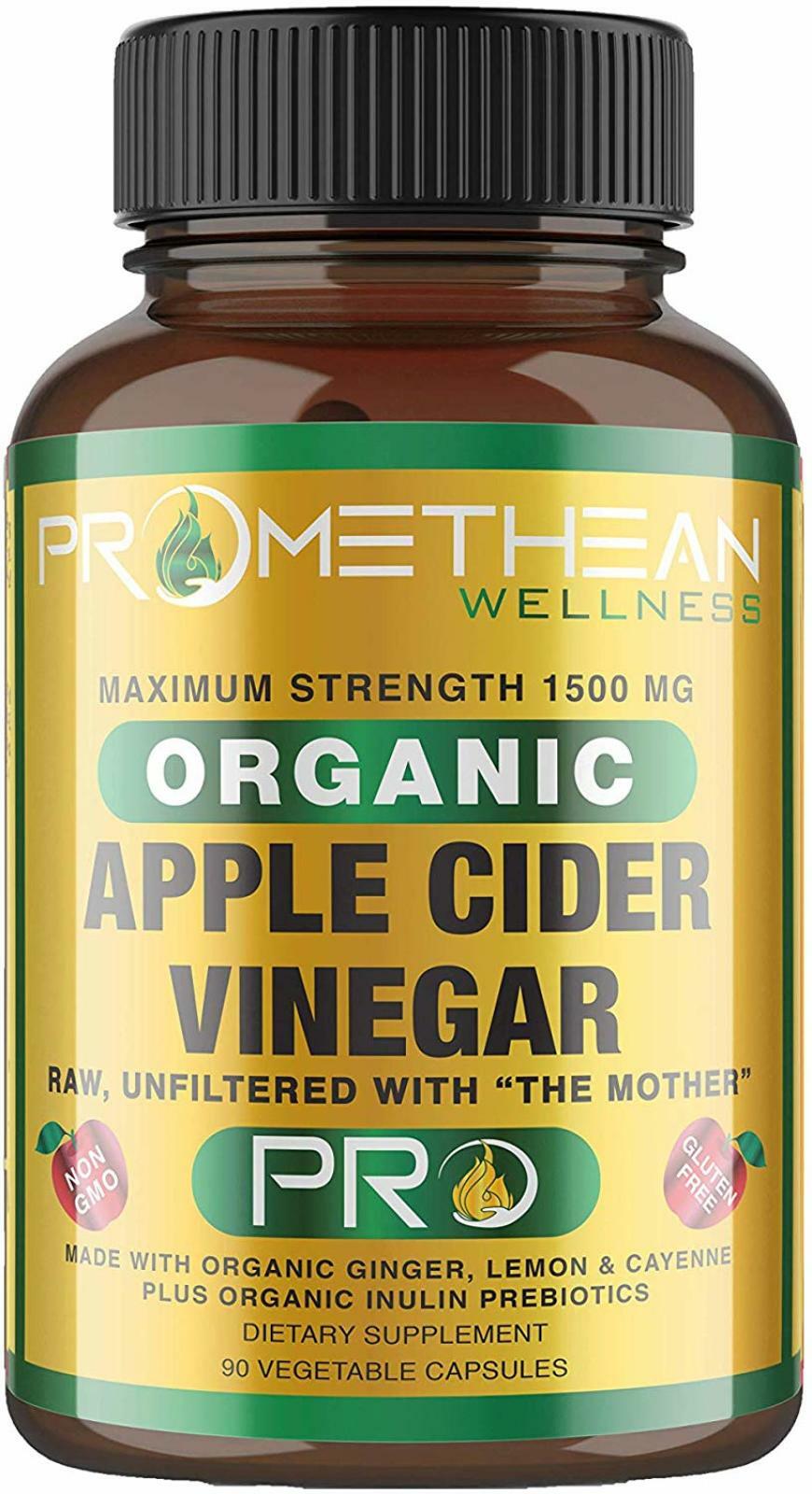 Organic Apple Cider Vinegar Capsules ACV Pro Diet Pill