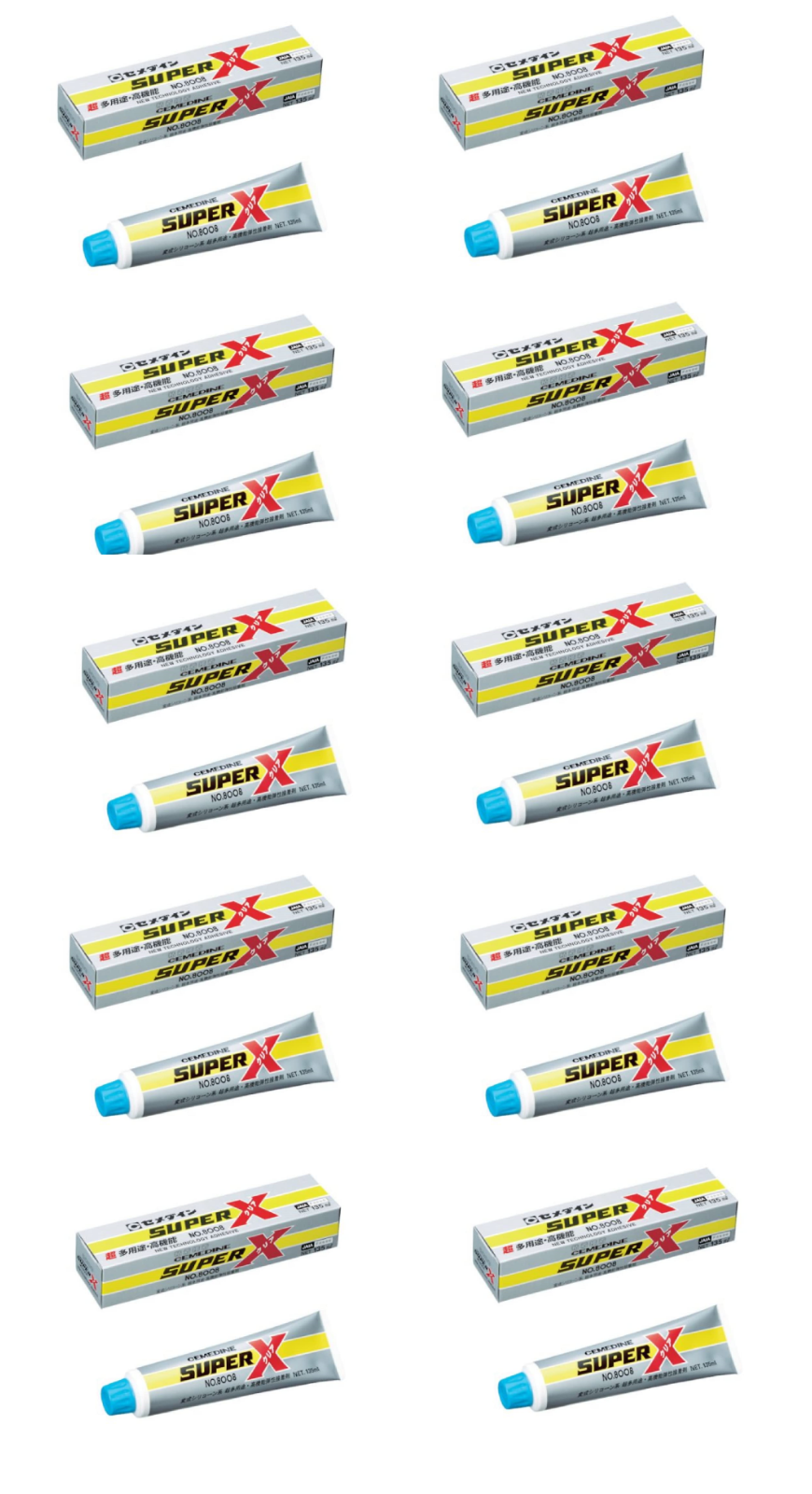 Cemedine Super X No.8008 Clear Adhesive 135ml With Nozzle