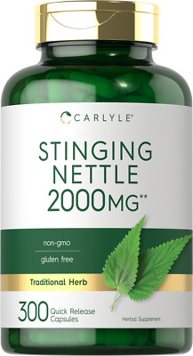 Stinging Nettle Leaf Extract 2000mg | 300 Capsules | by Carlyle