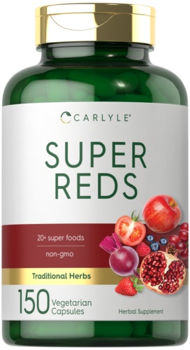 Пищевая добавка Super Reds | 150 капсул | Суперпродукты | Вегетарианская | от Carlyle