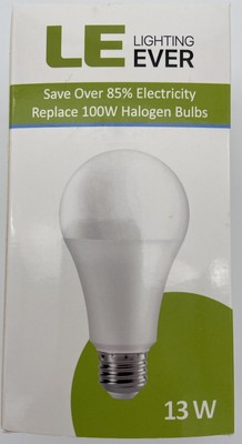 SMART LIGHTING LE LIGHTING EVER 13W A21 E26 LED BULB ENERGY EFFICIENT