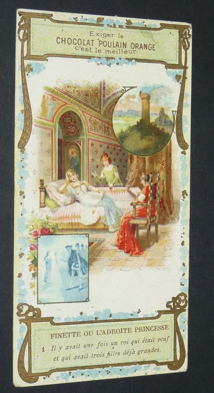 Chromo Chocolat Poulain 1890-1910 Finette Ou L'Adroite Princesse #1