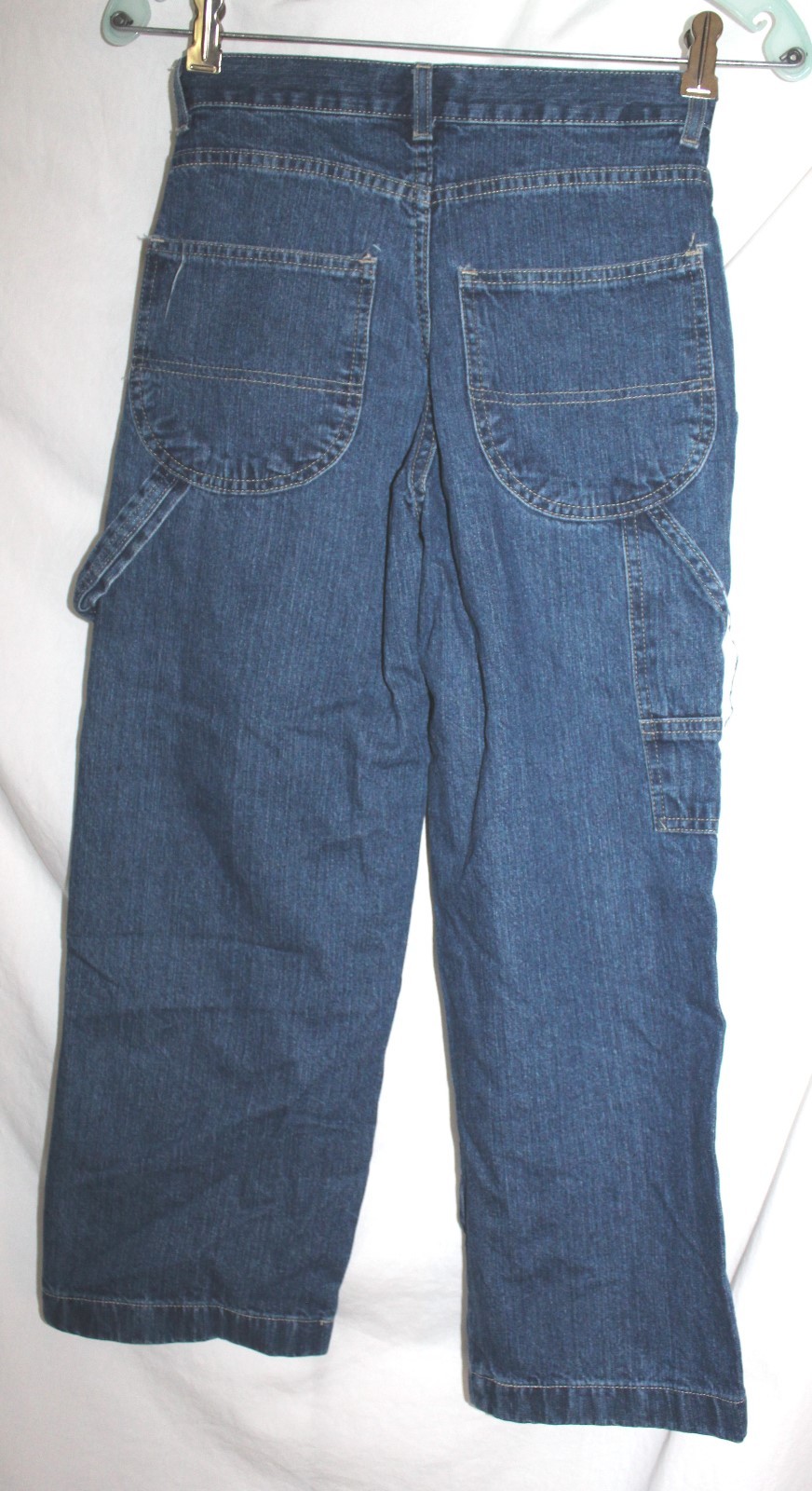 ARIZONA JEAN CO YOUTH BOY'S 7 REGULAR CARPENTER UTILITY BLUE JEANS!