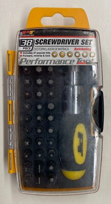 Performance Tool 38 Piece Ratcheting Screwdriver Set (W9159 v3)