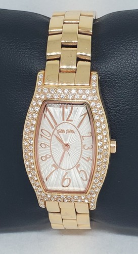 時計 folli follie mono tone watch& earrings folli follie mono tone watch& earrings