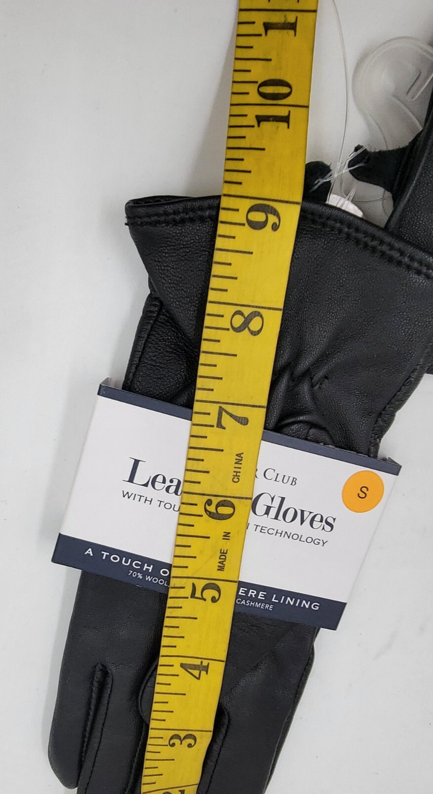 Charter Club Micro Lined Leather Tech Gloves Women's S Black~ - Picture 4 of 11