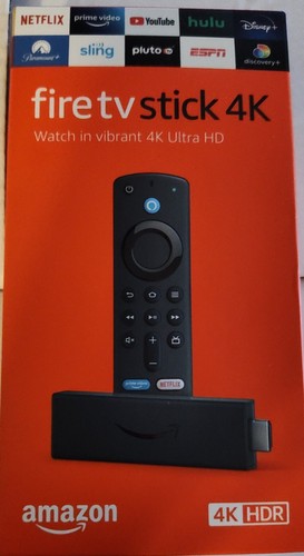 2021 Amazon Fire TV Stick 4K HDR w/Alexa Voice Remote BRAND