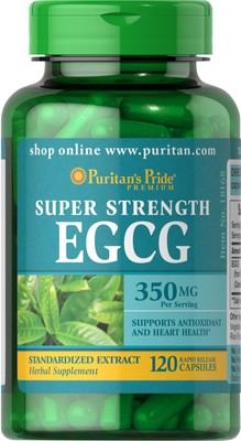 Puritans Pride Super Strength EGCG 350 мг - 120 капсул