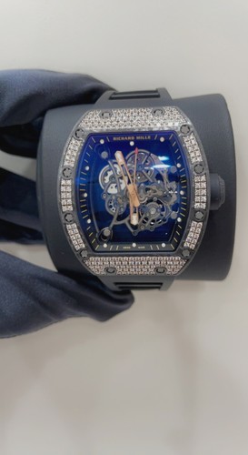 New Richard Mille RM055 ROSE GOLD CARBON TPT Diamond Set