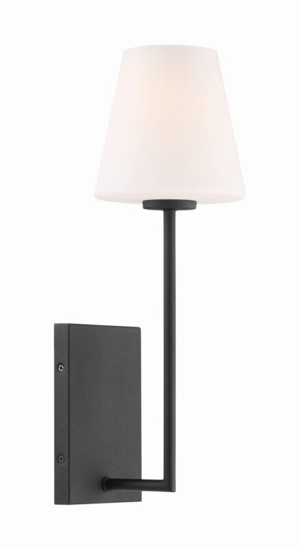 Lena 1 Light Black Forged Wall Mount