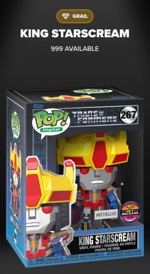 King Starscream Grail Digital Nft  Funko for Physical Redemption On Sale 