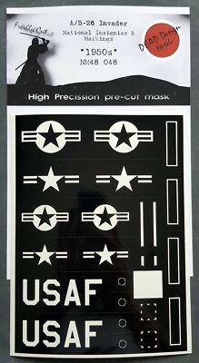 Dead Design 1/48 A/B-26 INVADER 1950s NATIONAL INSIGNIAS & MARKINGS PAINT MASK
