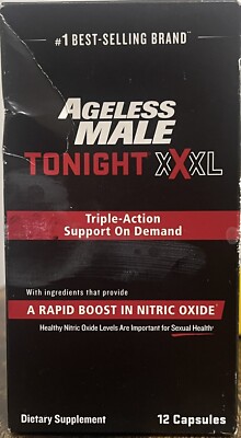 Ageless Male Tonight XXXL Triple Action 12ct Ex 9/24 FREE FAST SHIPPING