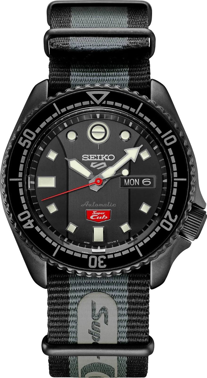 Pre-owned Seiko 5 Sports Honda Cub Limited Edition Men's Watch Srpj75