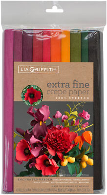 Extra Fine Crepe Paper 10/Pkg-Enchanted Garden