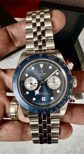 Pre-owned Tudor Black Bay Chronograph Boutique Blue Dial Brand